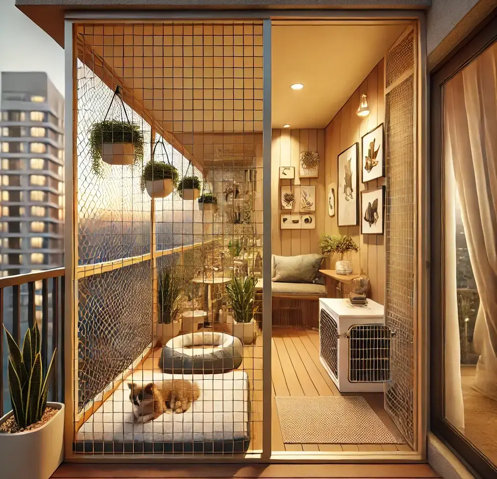 hayvanlar için balkon tasarımı