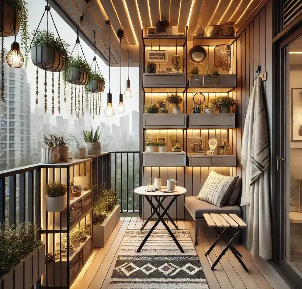 küçük balkon dekorasyonu