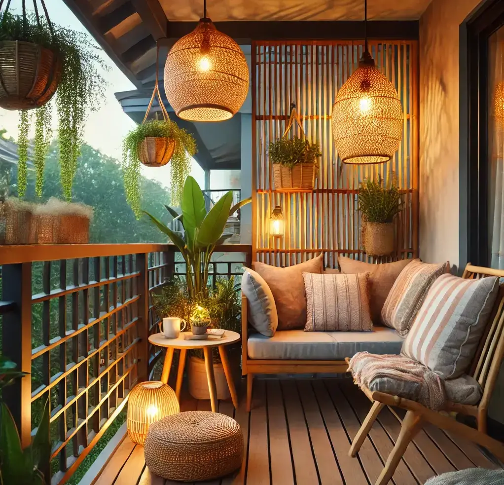 küçük balkon dekorasyonu