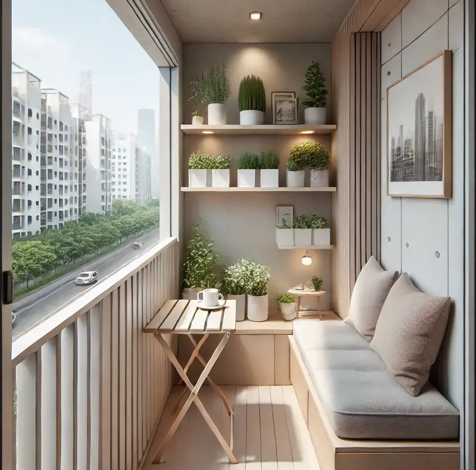 minimalist balkon