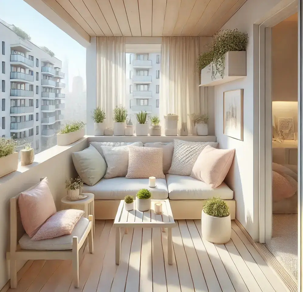küçük balkon dekorasyonu