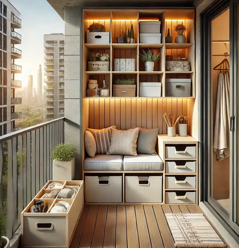 küçük balkon dekorasyonu