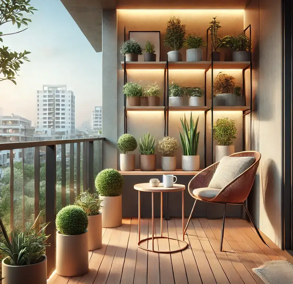 küçük balkon dekorasyonu