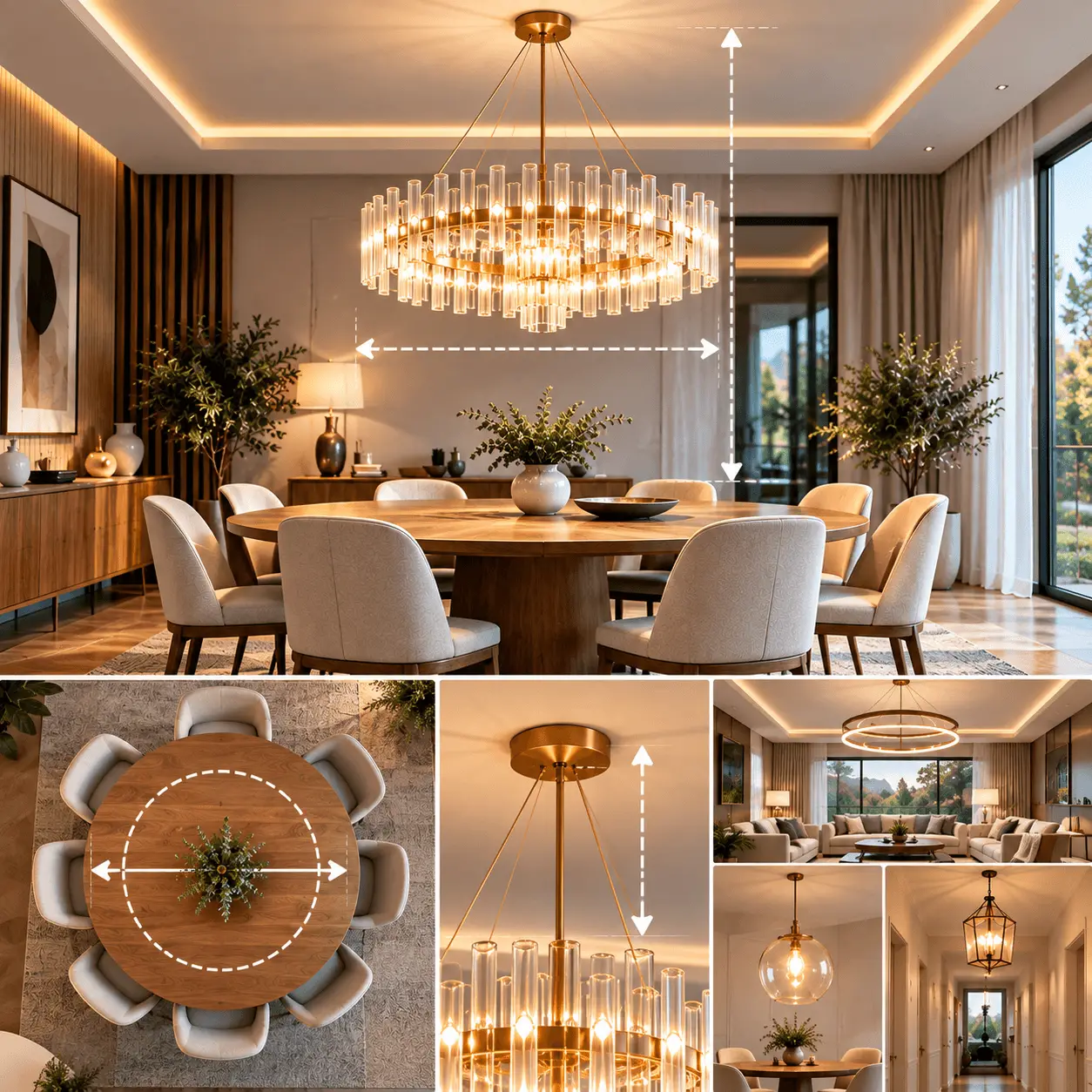 Avize Ölçüsü Nasıl Seçilir? Çap ve Yükseklik Hesabı
